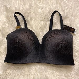 Wacoal 36G Bra Black Back Appeal Wire Free T Shirt Back Closure 856303 NEW